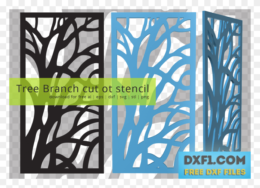 1424x1004 Tree Branch Cut Ot Stencil Tree Dxf Files, Poster, Advertisement, Flyer HD PNG Download