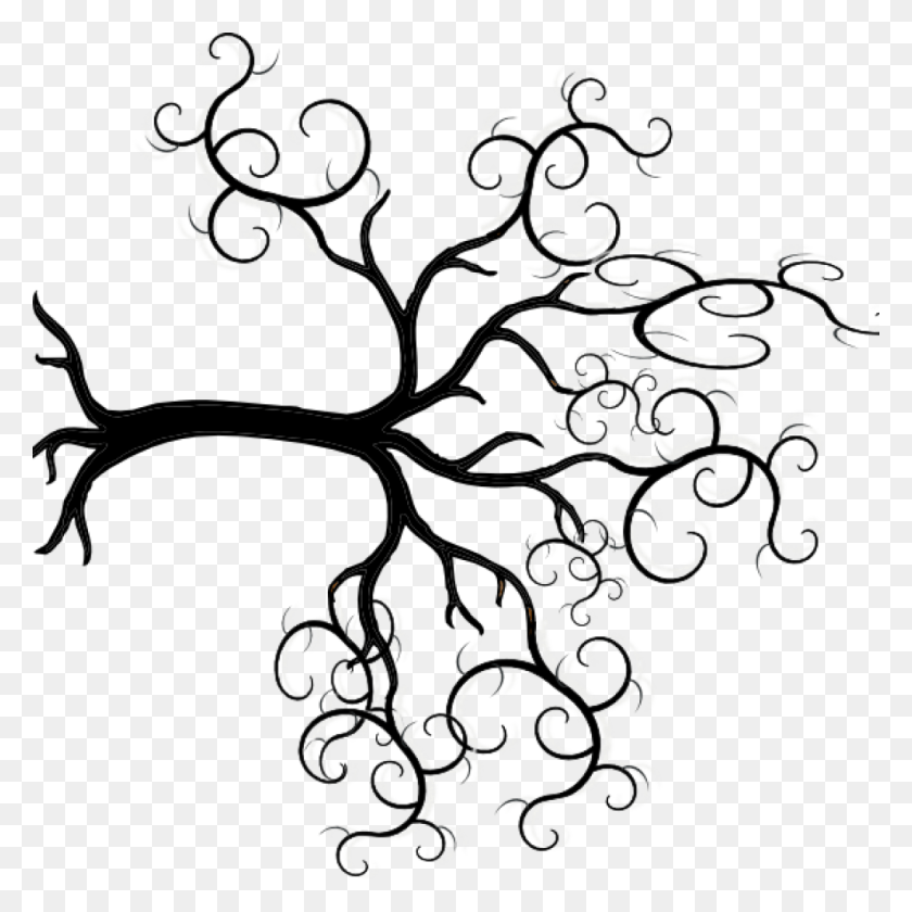 1024x1024 Tree Clipart Outline Clip Art Tree Outline Clipart Tree Of Life Transparent, Graphics, Floral Design HD PNG Download