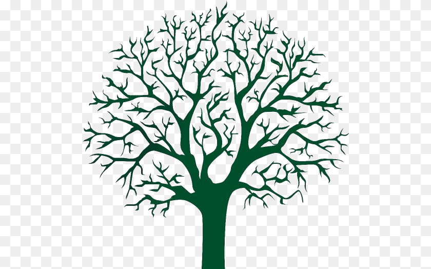 Tree Drawing Hd Stickers Vectors Fingerprint Sign Tree Template, Plant, Oak, Art, Potted Plant Clipart PNG
