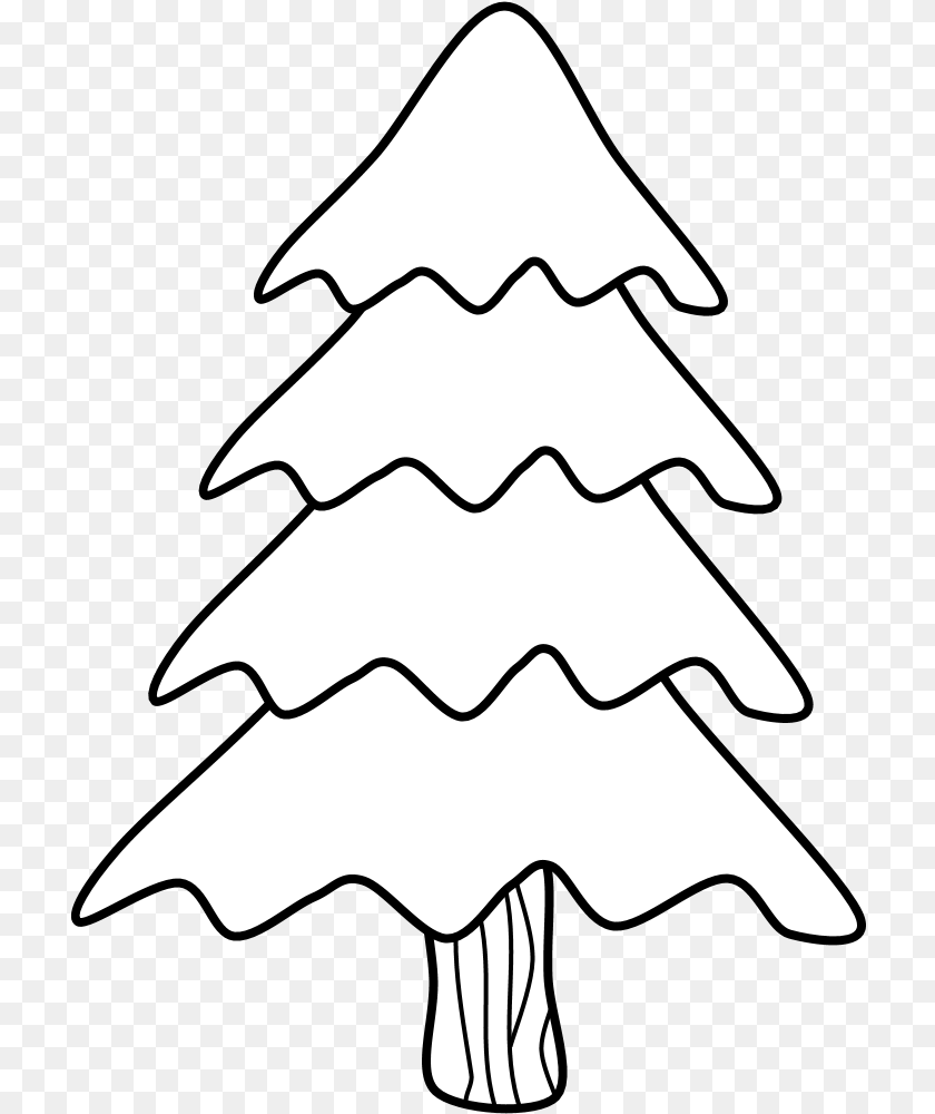 715x1000 Tree Evergreen Black And White Christmas Tree, Stencil, Silhouette, Animal, Fish PNG