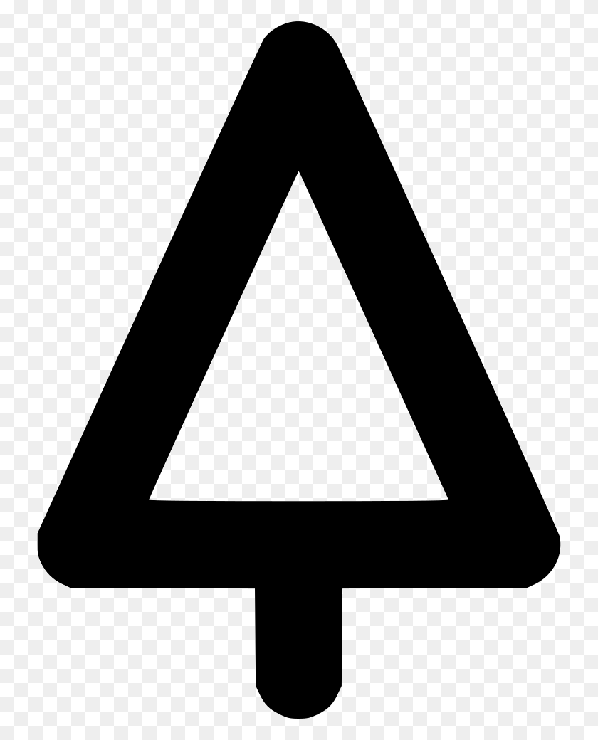 736x980 Tree Evergreen Comments Traffic Sign, Triangle, Text, Symbol HD PNG Download