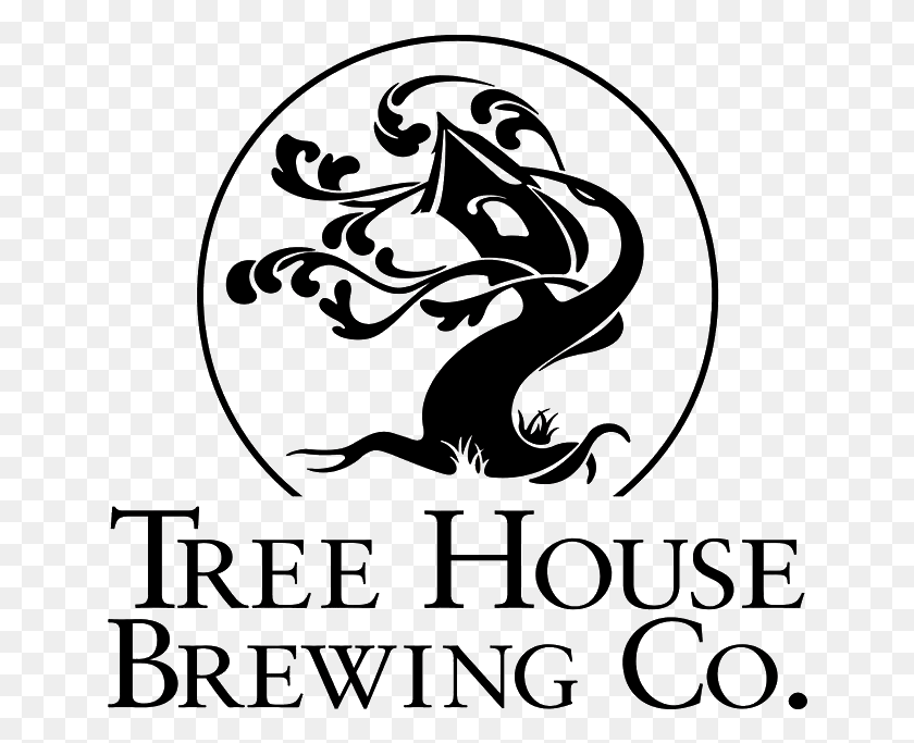 644x623 Descargar Png Tree House Brewing Tree House Brewing Company Logo, Texto, Dragón, Naturaleza Hd Png
