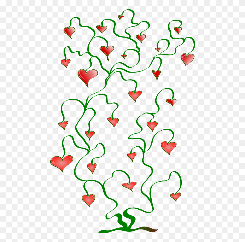 500x770 Tree Of Hearts Vector Graphics, Confetti, Paper, Light HD PNG Download