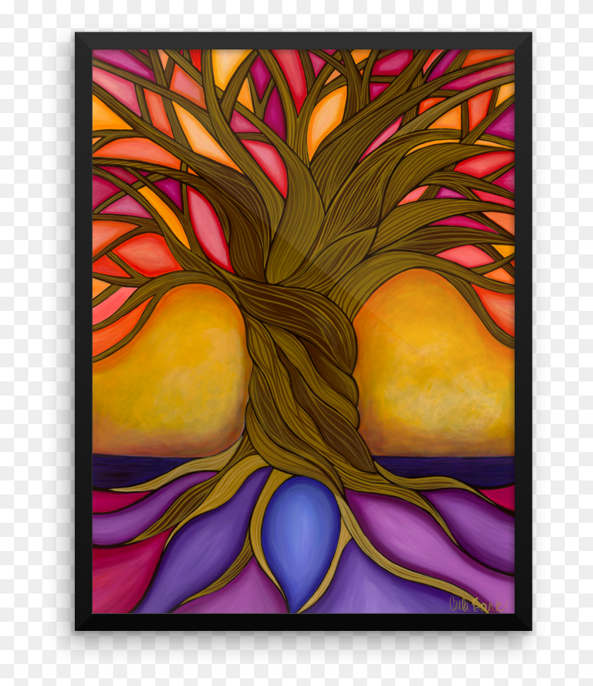 711x911 Tree Of Life Print Carla Bank Modern Art, Modern Art HD PNG Download