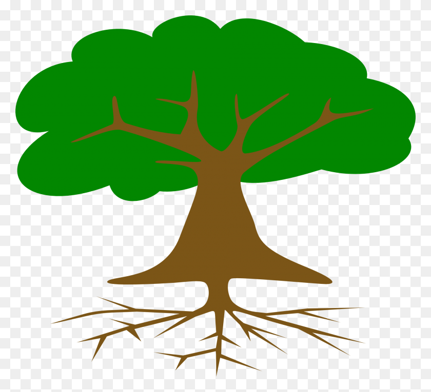 1920x1737 Tree Roots And Leaves Drawed Arbol De Dibujo Con Raices, Plant, Root HD PNG Download