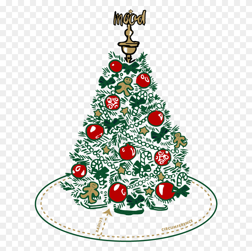 610x774 Tree Skirt Calculator Christmas Tree, Ornament, Plant HD PNG Download
