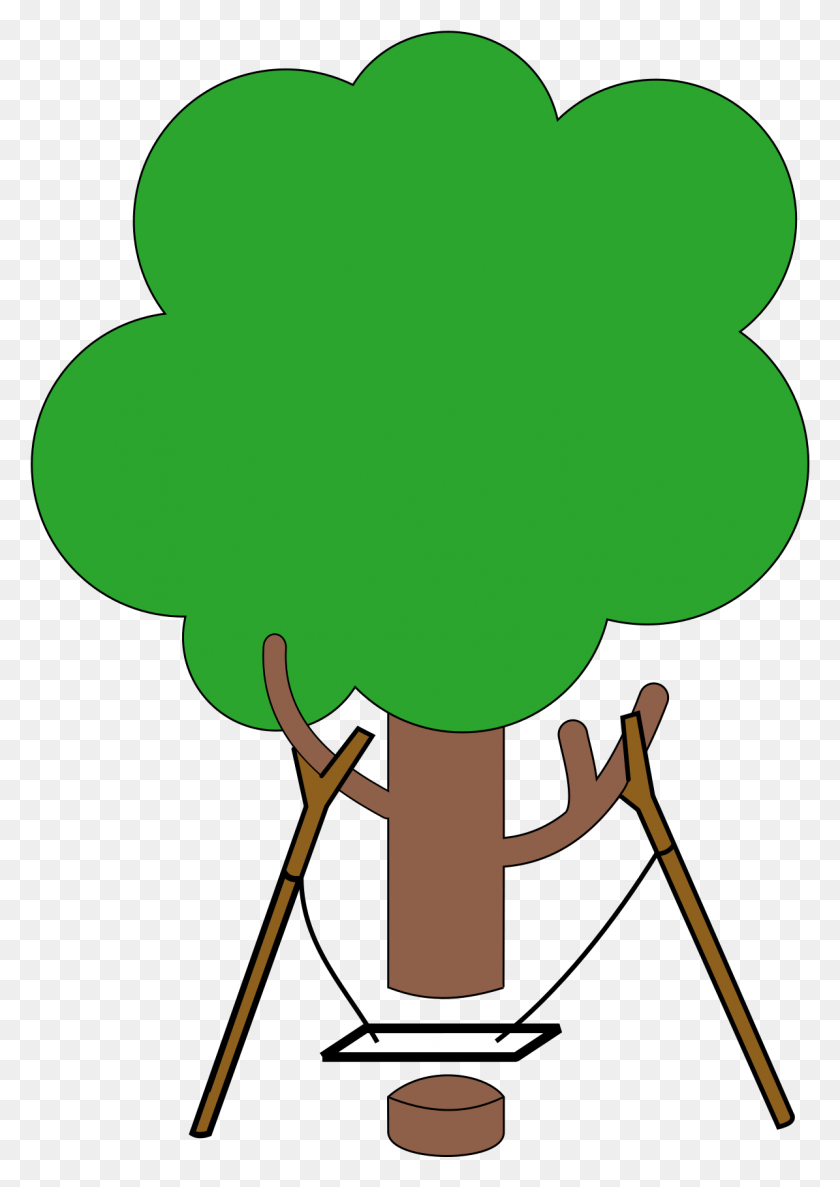 1195x1728 Tree Swing Cartoon, Bow, Green, Coat Rack HD PNG Download