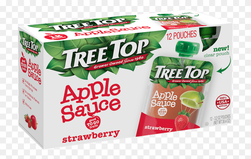 720x472 Tree Top Apple Sauce In A 12 Pack Snack, Gum, Flyer, Poster HD PNG Download