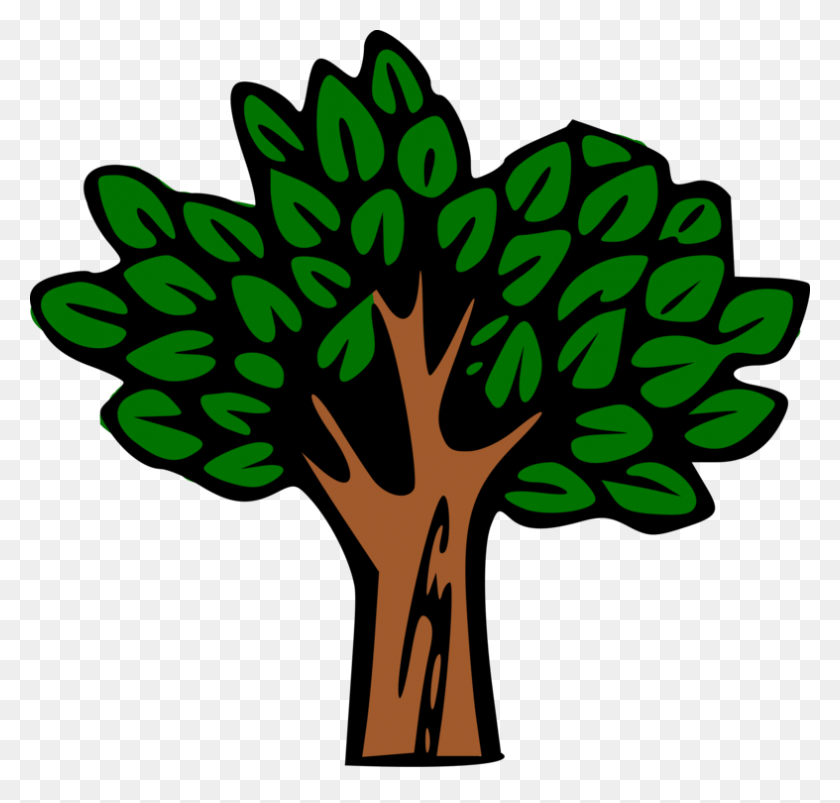 787x750 Дерево Тропических Лесов Растения Растительность Клип Арт Лес, Растение, Графика Hd Png Скачать