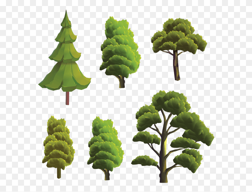590x581 Дерево Вектор Плантация Деревьев Вектор, Растение, Зеленый, Растительность Hd Png Скачать
