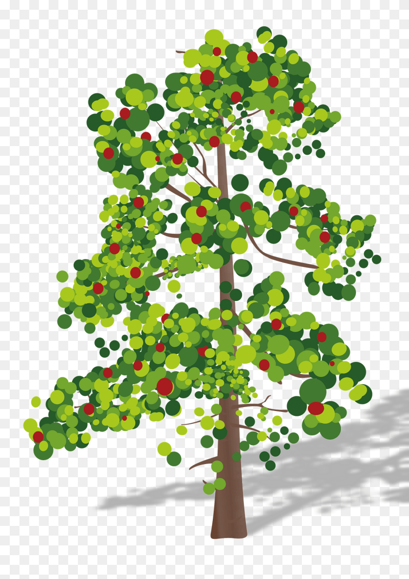 1357x1920 Tree With Flowers Clipart, Oak, Plant, Sycamore, Vegetation Sticker PNG