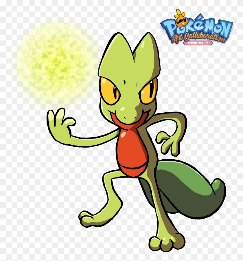 4434x4800 Treecko Usó Energy Ball Y Absorber En Nuestro Pokemon Hd Png