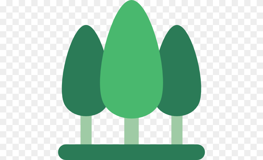 512x512 Trees Flat Icon, Green, Food, Sweets Transparent PNG