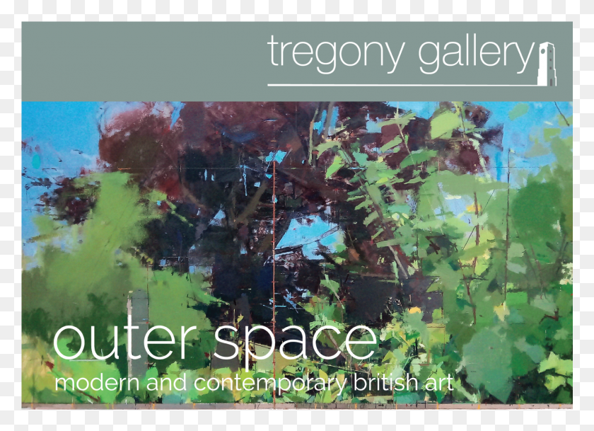 1685x1187 Descargar Png Tregony Gallery Presenta El Espacio Exterior Un Cartel De Muestra Grupal, Publicidad, Vegetación, Planta Hd Png