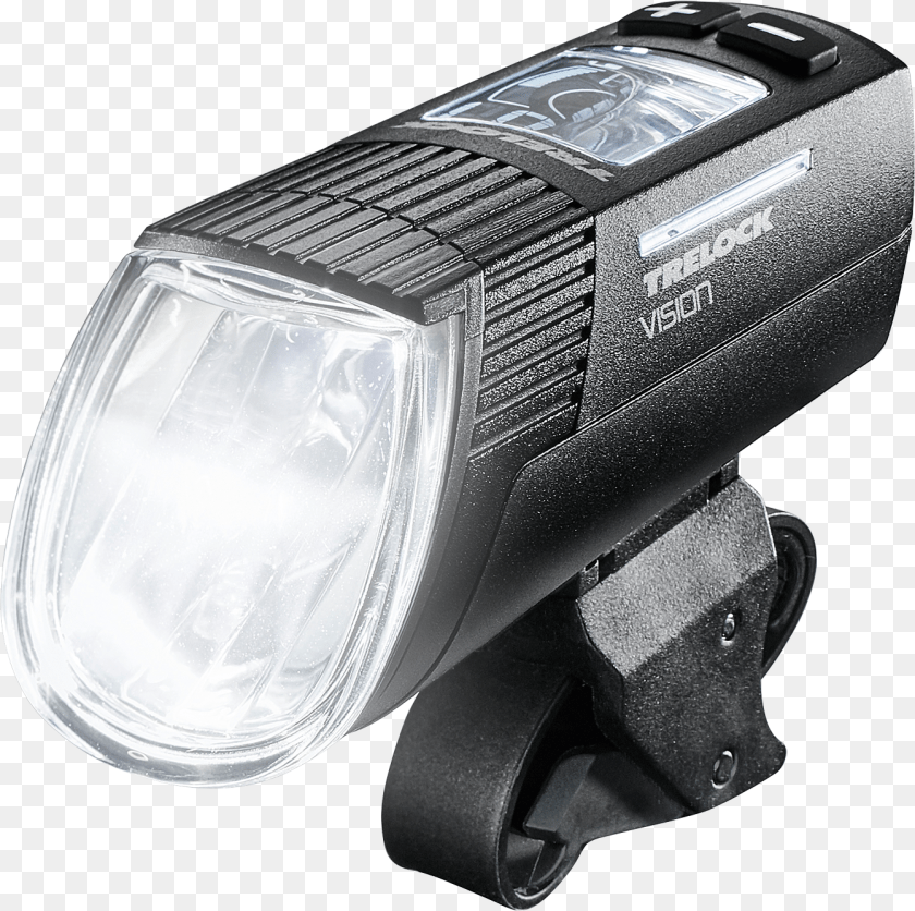 Trelock Ls 760 I Go Vision Bicycle Front Light Black Video Camera, Lamp, Headlight, Transportation, Vehicle PNG