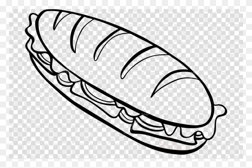 900x580 Trend Sandwich Subway Drawing Transparent Image Sub Sandwich Clipart Black And White, Staircase, Clothing, Apparel HD PNG Download