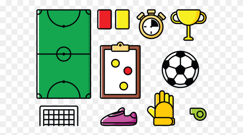 591x407 Trend Vector Futsal Icons, Game, Clothing, Apparel HD PNG Download