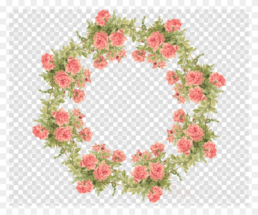 900x740 Trend Wreath Rose Flower Transparent Image Amp Transparent Background Design, Pattern, Lace, Floral Design HD PNG Download