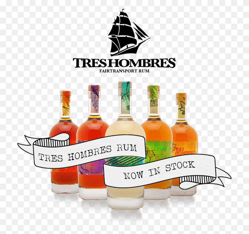 724x730 Tres Hombres Rum American Whiskey, Liquor, Alcohol, Beverage HD PNG Download