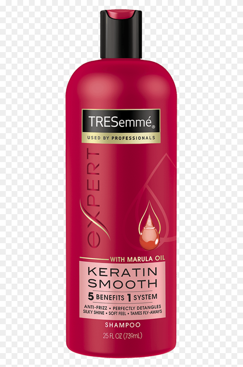 389x1208 Tresemm Keratin Smooth Shampoo With Marula Oil 04272016 Tresemme Expert Selection Keratin Smooth Shampoo, Tin, Aluminium, Can HD PNG Download