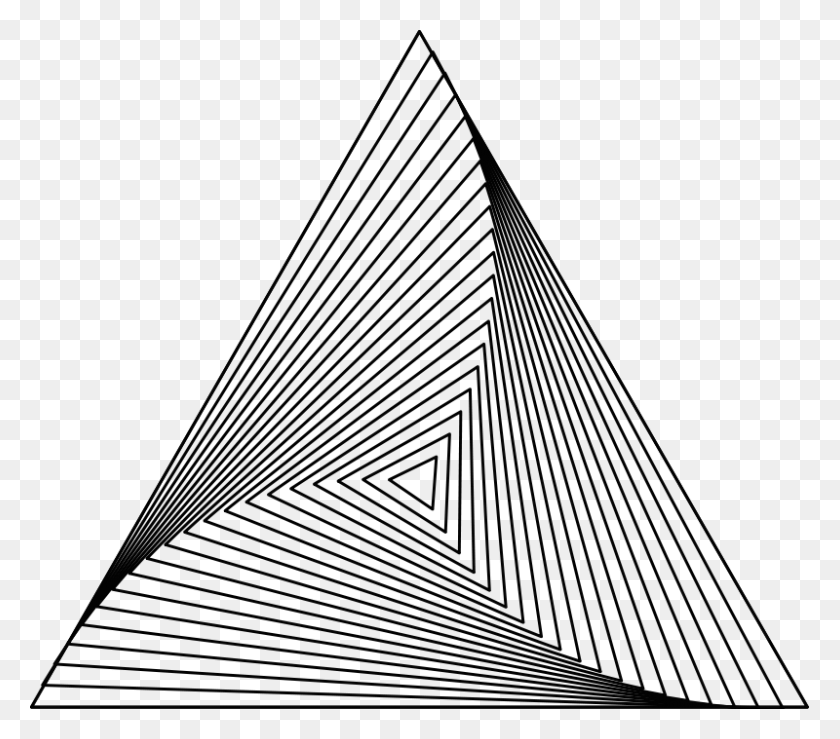 800x697 Descargar Png / Triángulo De Las Formas Geométricas En 3D Png
