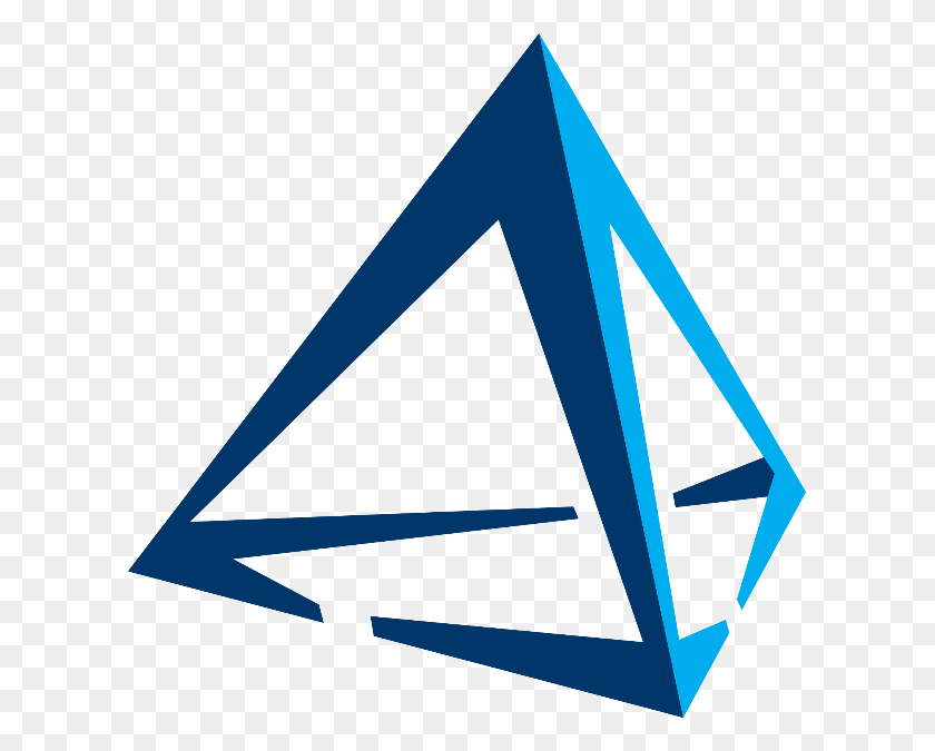 609x615 Triangle 3d 3d Triangle Logo, Arrowhead HD PNG Download