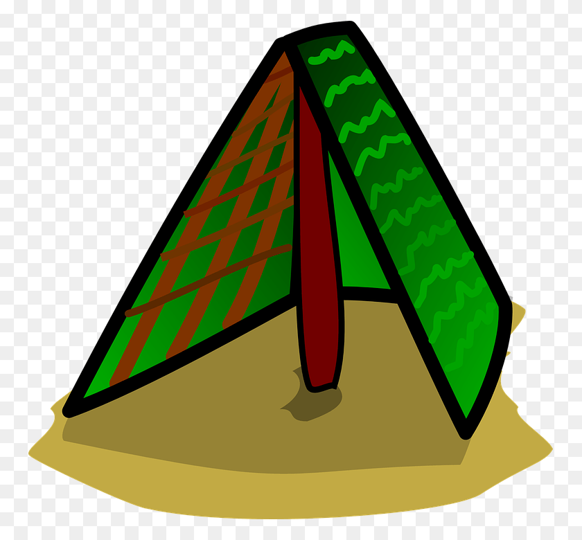 757x720 Triangle Clipart Tent Cartoon Tents Transparent, Clothing, Apparel, Hat HD PNG Download