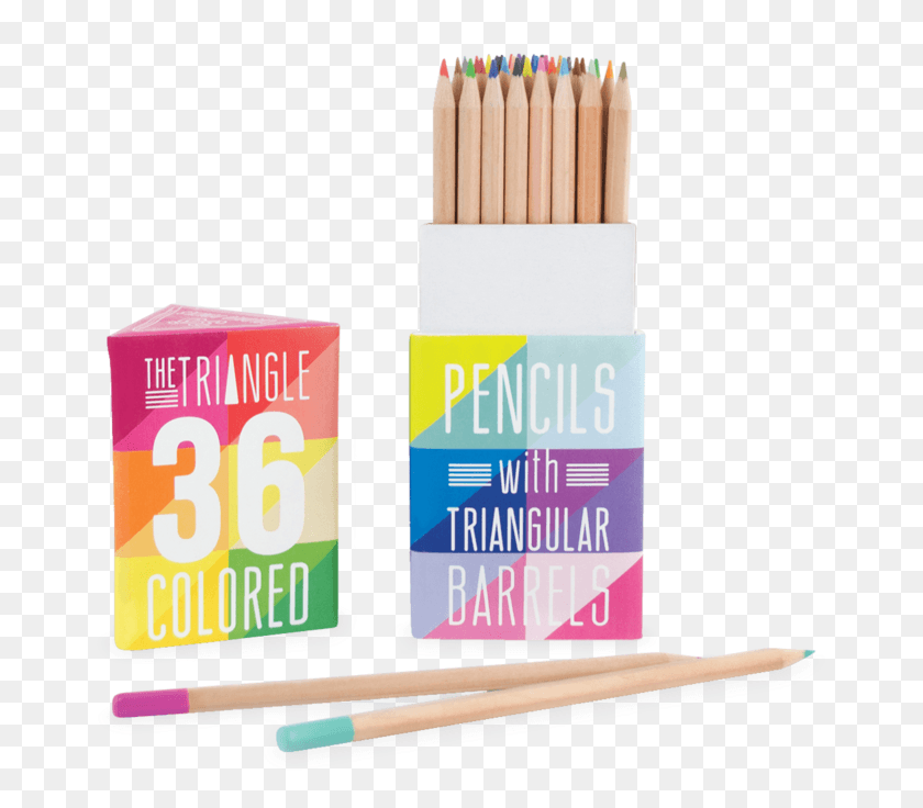 675x676 Triangle Colored Pencils, Pencil, Text, Label HD PNG Download