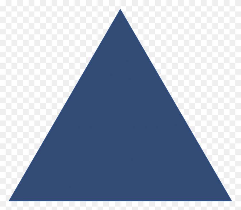 1000x862 Triangle Dark Blue Triangle HD PNG Download