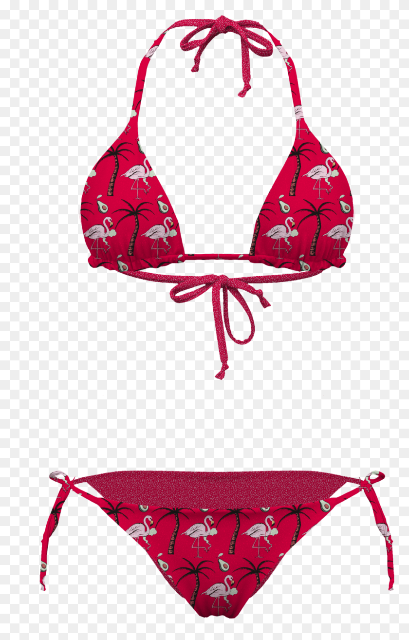 1044x1679 Triángulo Flamingo R Bikini, Ropa, Ropa, Traje De Baño Hd Png