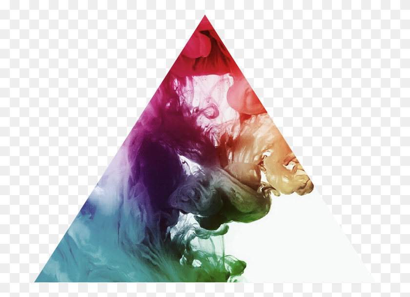 700x549 Треугольник Красный Фиолетовый Синий Зеленый Чернила Брызги Вода Гей Прайд, Контейнер С Краской, Современное Искусство Hd Png Скачать