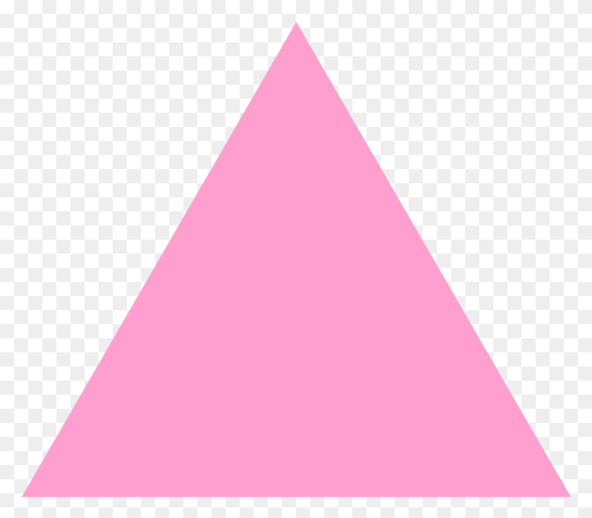 833x721 Triángulo Translúcido Translúcido Rosa Transparente Hd Png