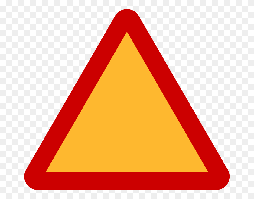 679x600 Triangle Warning Sign Blank Warning Sign, Symbol, Sign, Road Sign HD PNG Download