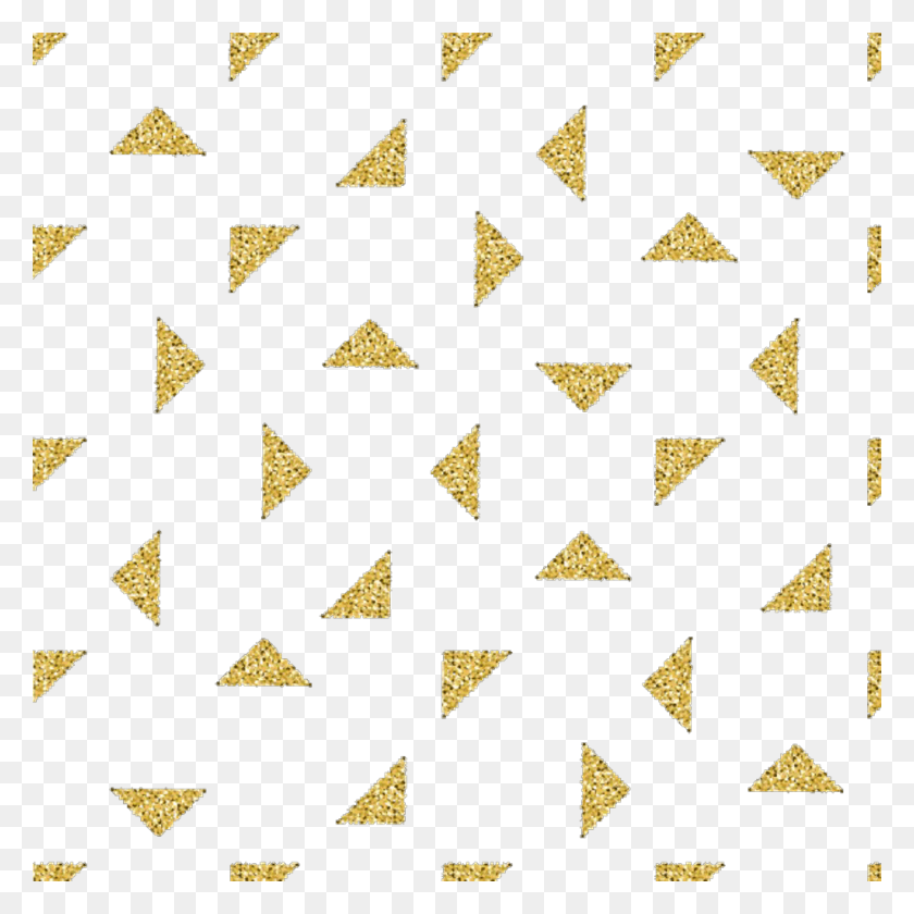 1024x1024 Triangles Gold Goldglitter Geometric Background Gold White Triangle Background, Pattern, Texture, Rug HD PNG Download