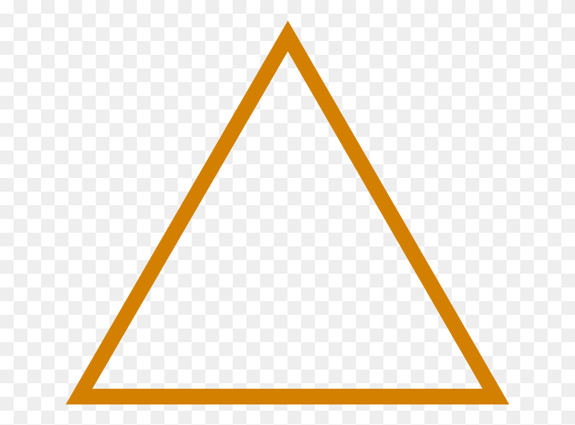 648x561 Triangulo Vazado Triangulo Laranja, Planta, Logotipo, Símbolo Hd Png