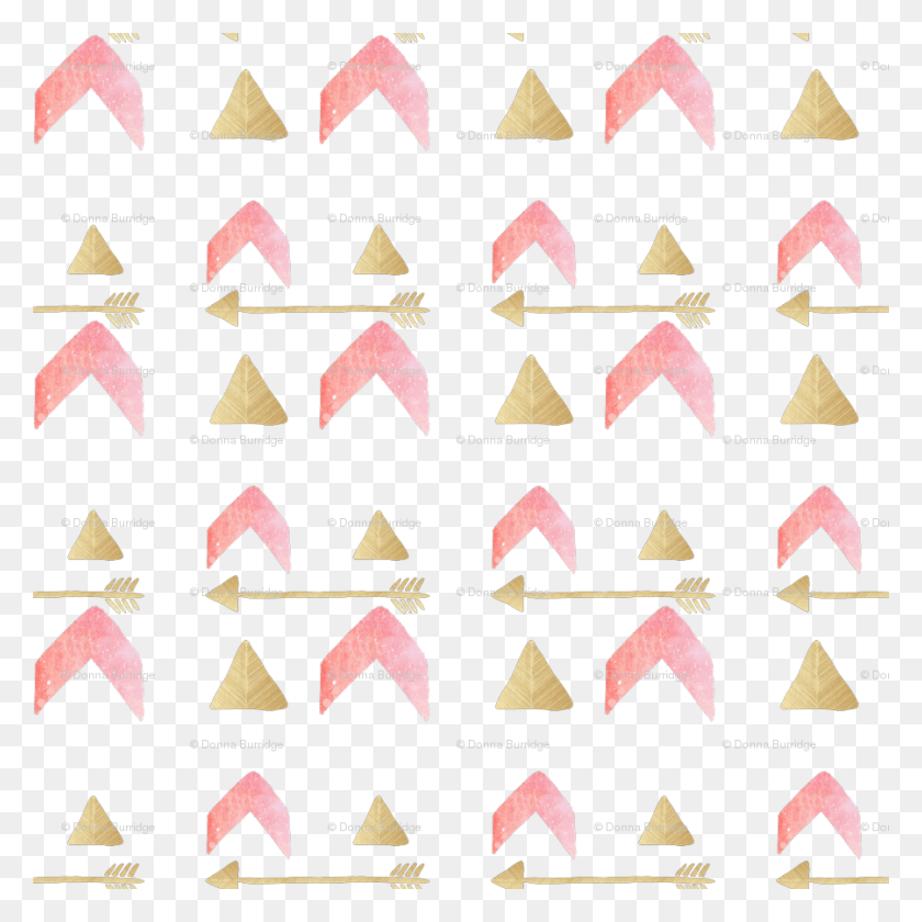 900x900 Tribal Pink Gold Arrows Fabric Wallpaper Paper, Triangle, Poster HD PNG Download