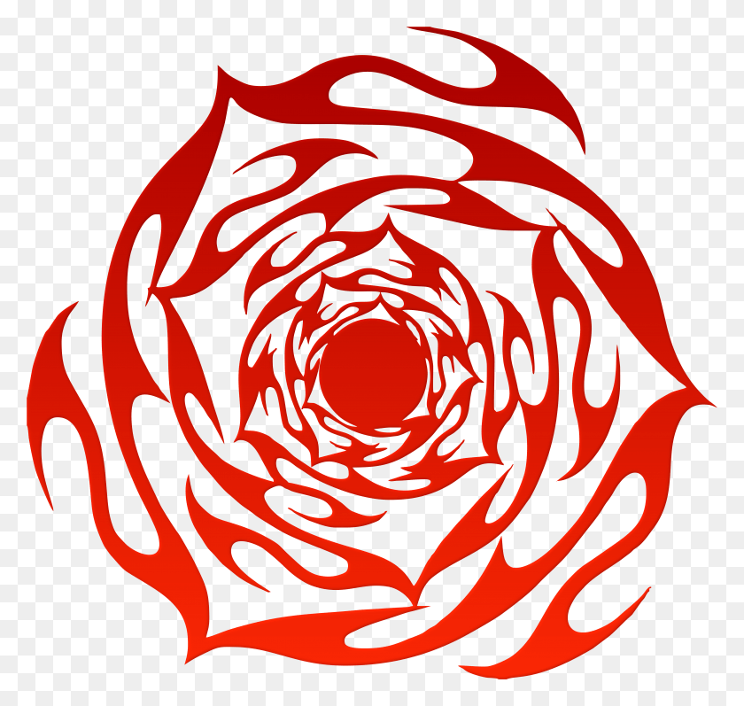 5000x4728 Tribal Rose Tattoo Design Circle, Espiral, Bobina, Patrón Hd Png