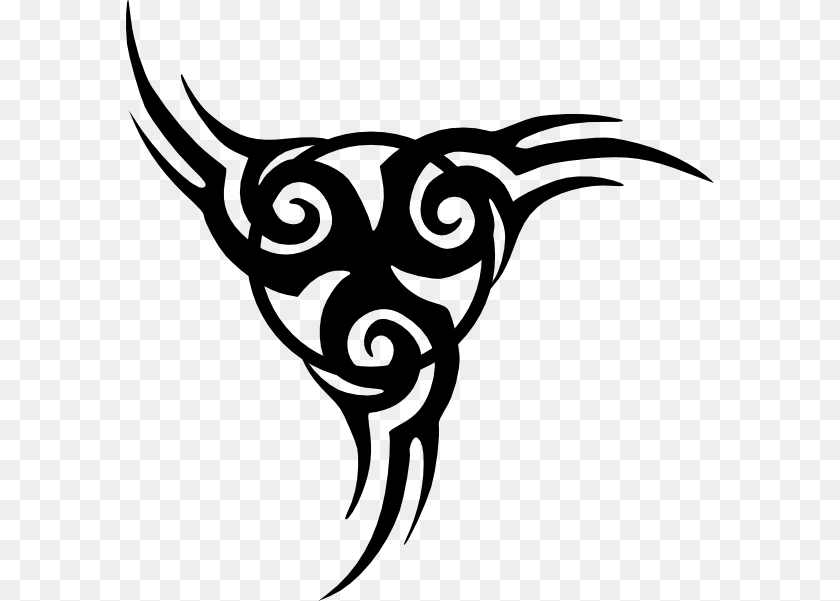 588x601 Tribal Tattoo, Stencil, Art, Smoke Pipe PNG