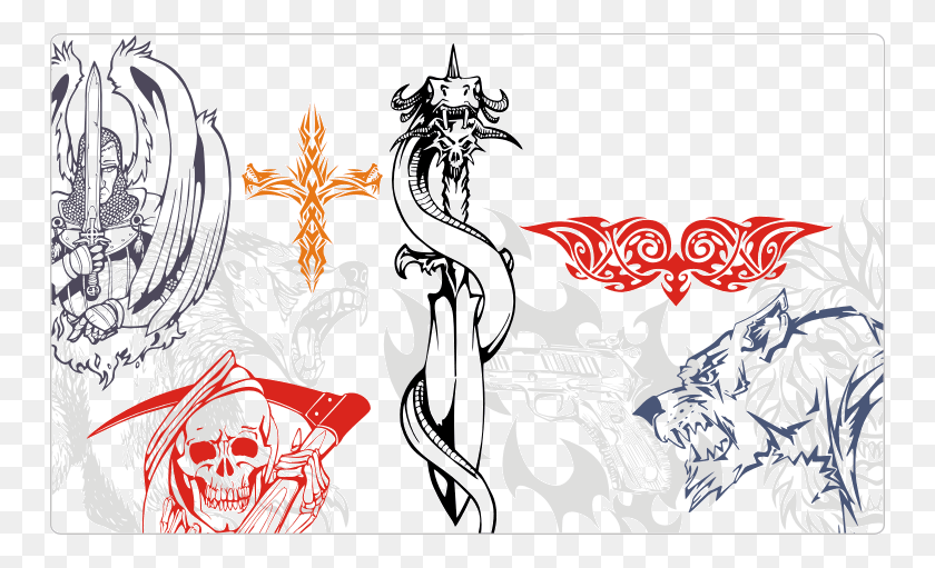 750x451 Tribal Tattoos Clipart Tattoos, Graphics, Floral Design HD PNG Download