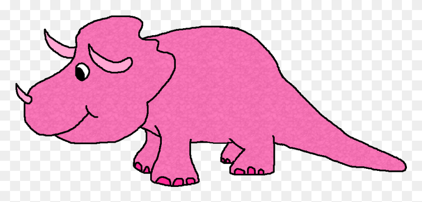 951x418 Triceratops Pink Dinosaurs Clip Art, Mammal, Animal, Wildlife HD PNG Download