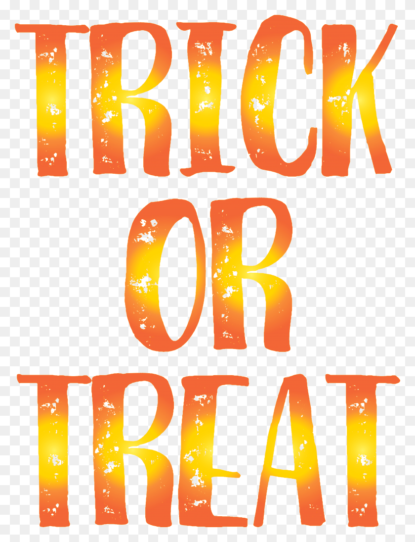 5949x7897 Trick Or Treat Clip Art Image, Text, Number, Symbol HD PNG Download