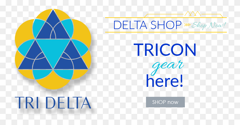 749x379 Tricon Tri Delta Conventional Logo Lovable Tri Delta Logo, Text, Soccer Ball, Ball HD PNG Download