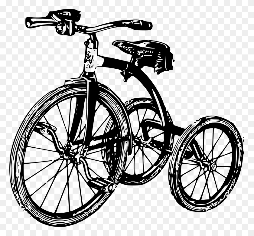 Нарисовать трехколесный велосипед - 98 фото