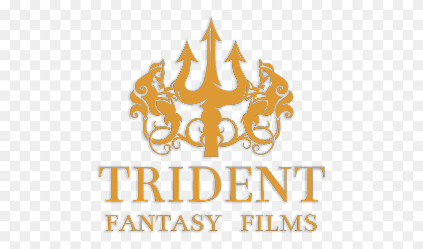 457x435 Trident Fantasy Films Founded By Katie Spass Andrew Graphic Design, Symbol, Emblem, Poster HD PNG Download