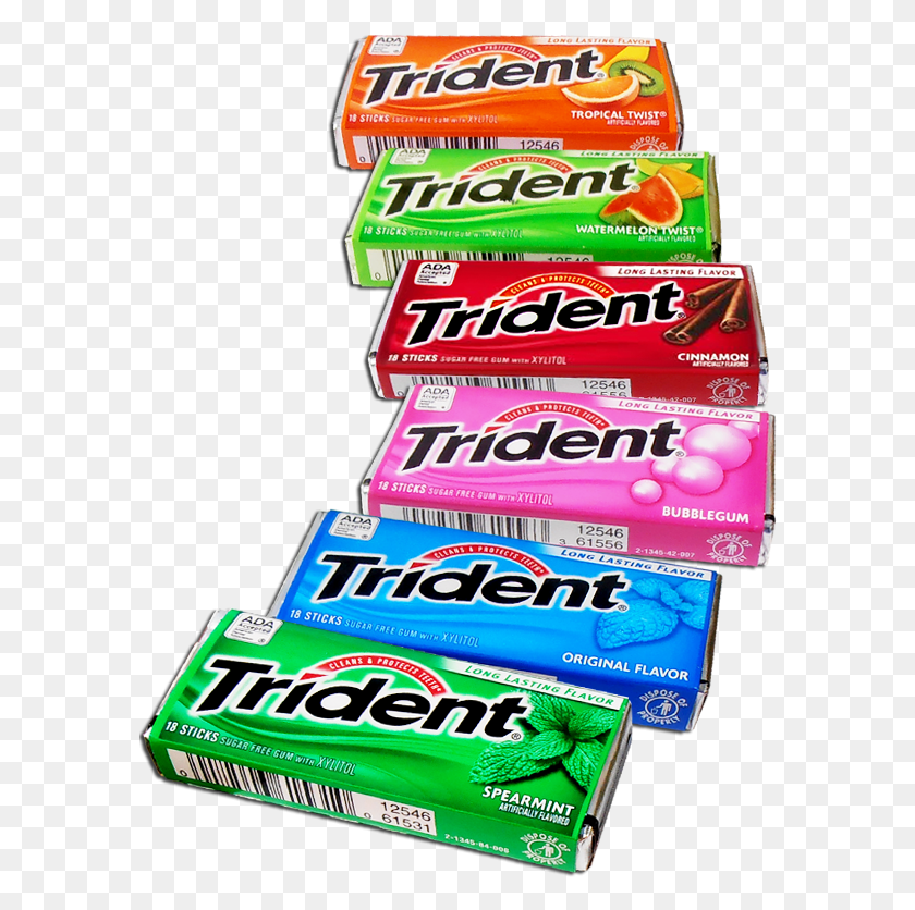 586x776 Trident Gum Flavors Descargar Hd Png