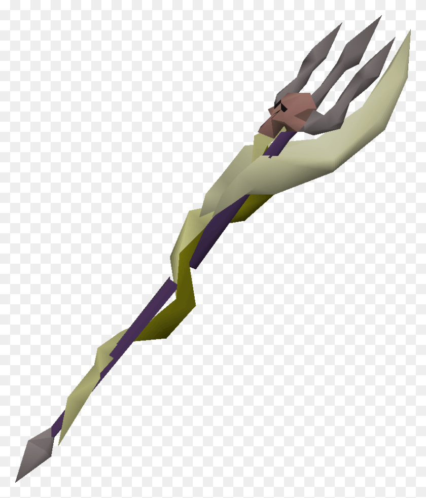 820x970 Trident Of The Swamp Osrs, Sport, Sports, Spear HD PNG Download