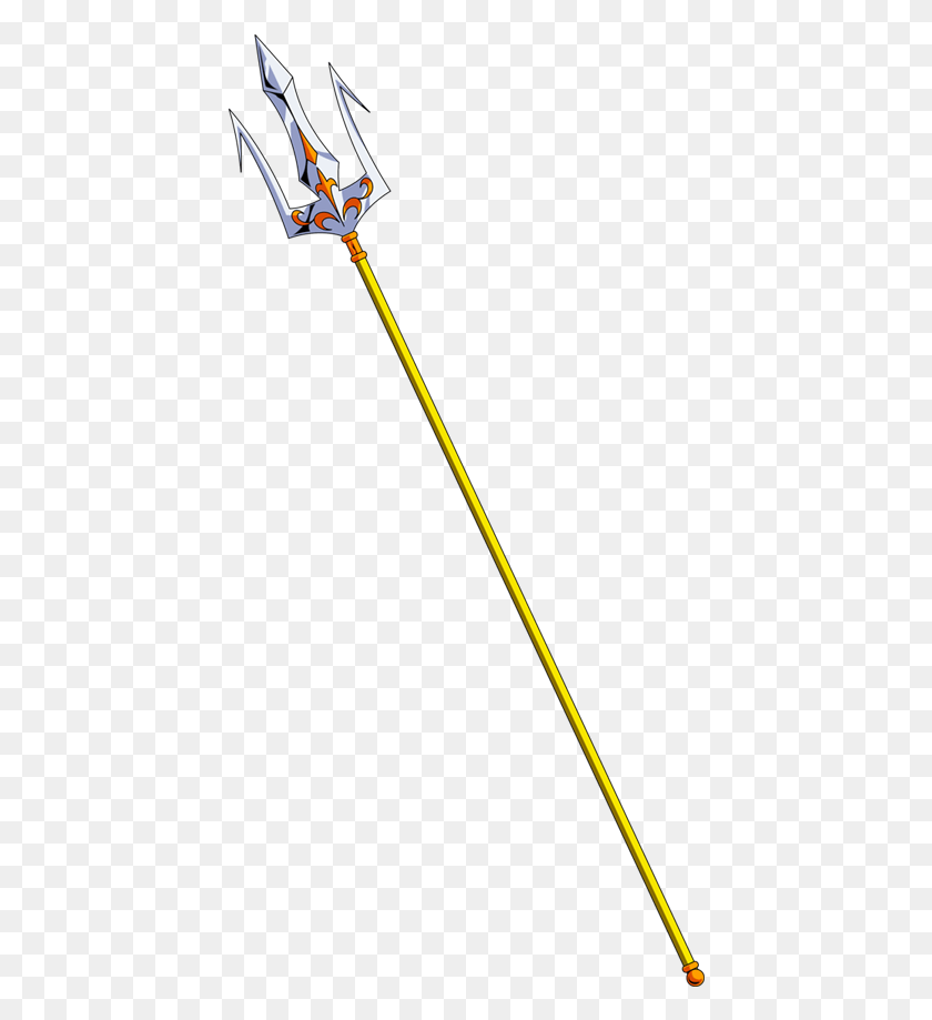 430x859 Tridente Poseidon Slope, Spear, Weapon, Weaponry HD PNG Download