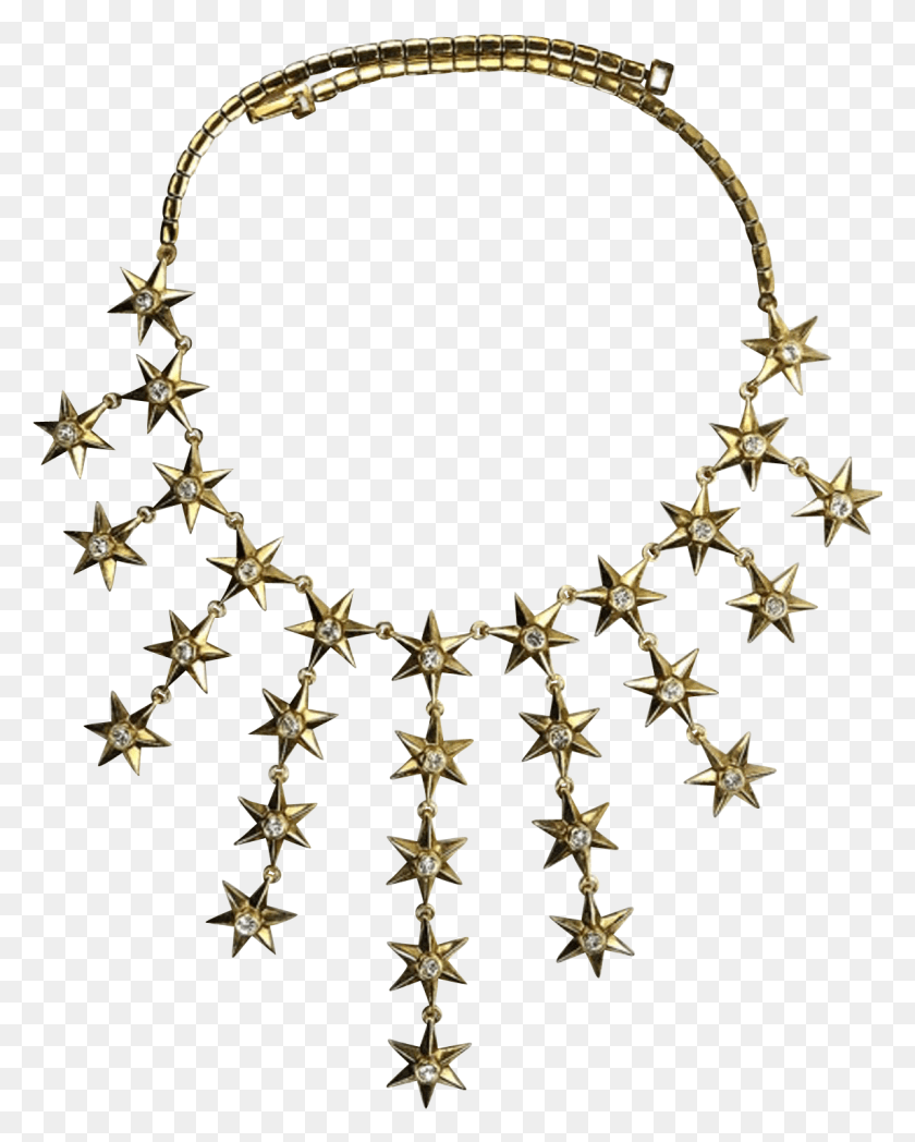1144x1450 Trifari 39alfred Philippe39 Six Pointed Stars Pendants Silver, Necklace, Jewelry, Accessories HD PNG Download