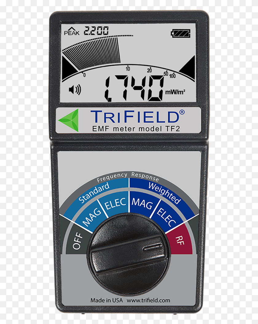 530x994 Descargar Png Trifield Tf2 Emf Meter, Teléfono Móvil, Electrónica Hd Png