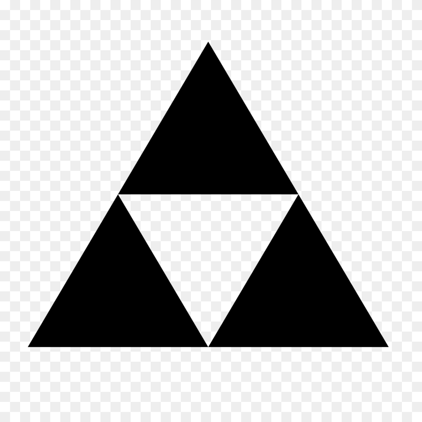 1600x1600 Triforce, Gray Sticker PNG